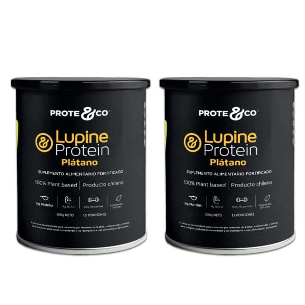 Pack 2 lupine protein platano