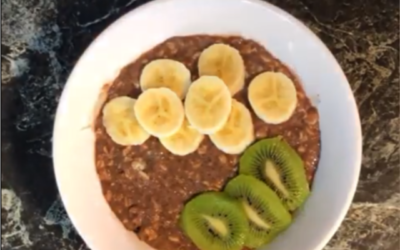 Porridge de avena chia y frutas!